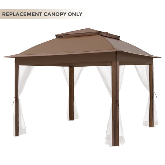 COOS BAY 11x11 Replacement Gazebo Top with Air Vent Sunshade Polyester Top Cover Only