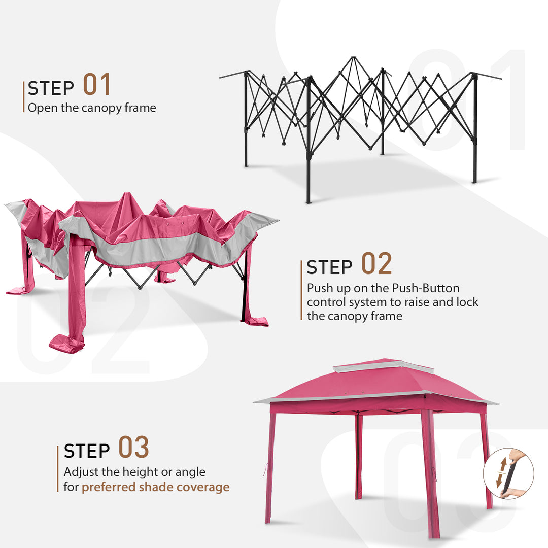 COOS BAY 11x11 Pop Up Gazebo with Mesh Netting