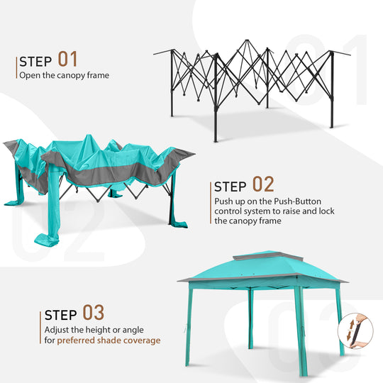COOS BAY 11x11 Pop Up Gazebo with Mesh Netting