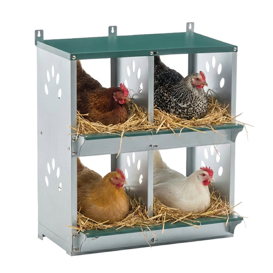 COOS BAY Metal Chicken Nesting Box, Green