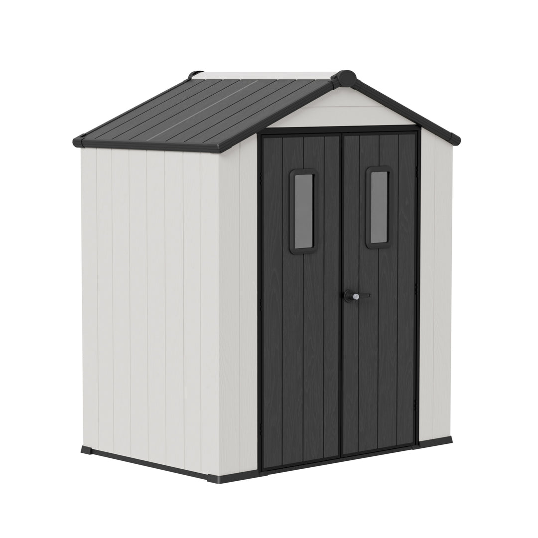 COOS BAY 8x6/8x8/5x3/6x4 Outdoor Storage Shed with Floor, Lockable Doors