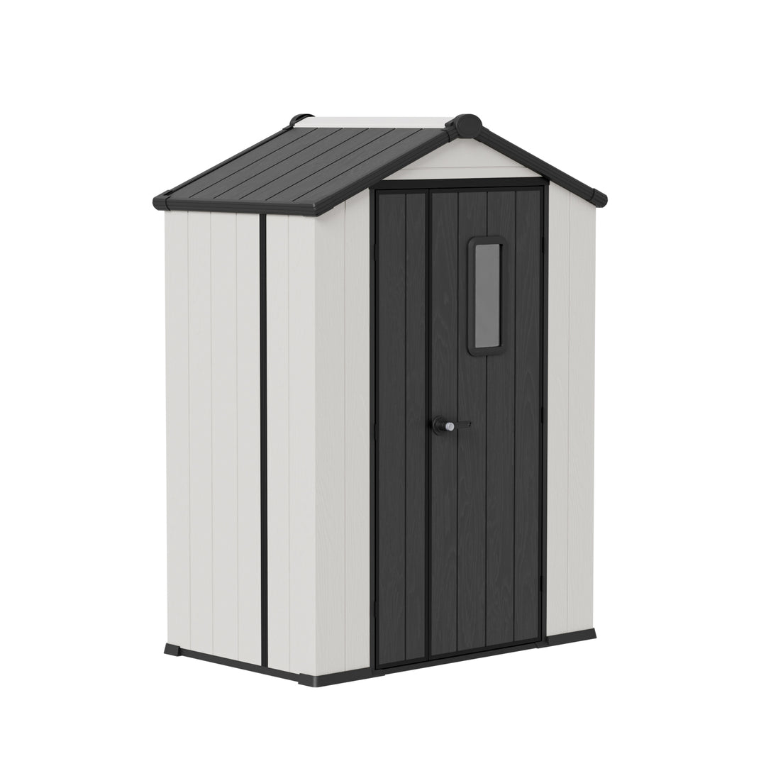 COOS BAY 8x6/8x8/5x3/6x4 Outdoor Storage Shed with Floor, Lockable Doors