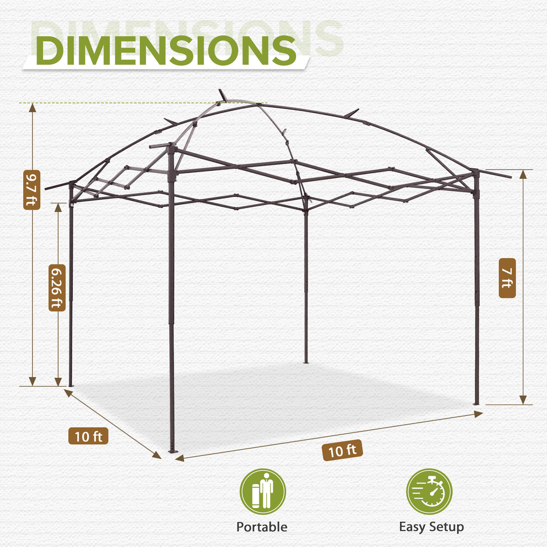 COOS BAY 11x11 Replacement Pop up Gazebo Tent Steel Frame Only