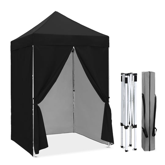 COOS BAY Pop Up Canopy Tent 5x5 with Four Side Walls