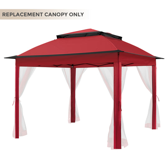 COOS BAY 11x11 Replacement Gazebo Top with Air Vent Sunshade Polyester Top Cover Only