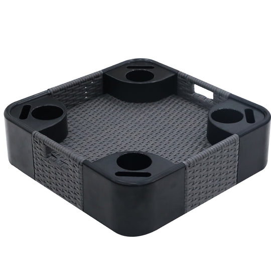 COOS BAY 24''x24'' Square Floating Drink Holder for Pool and Hot Hub