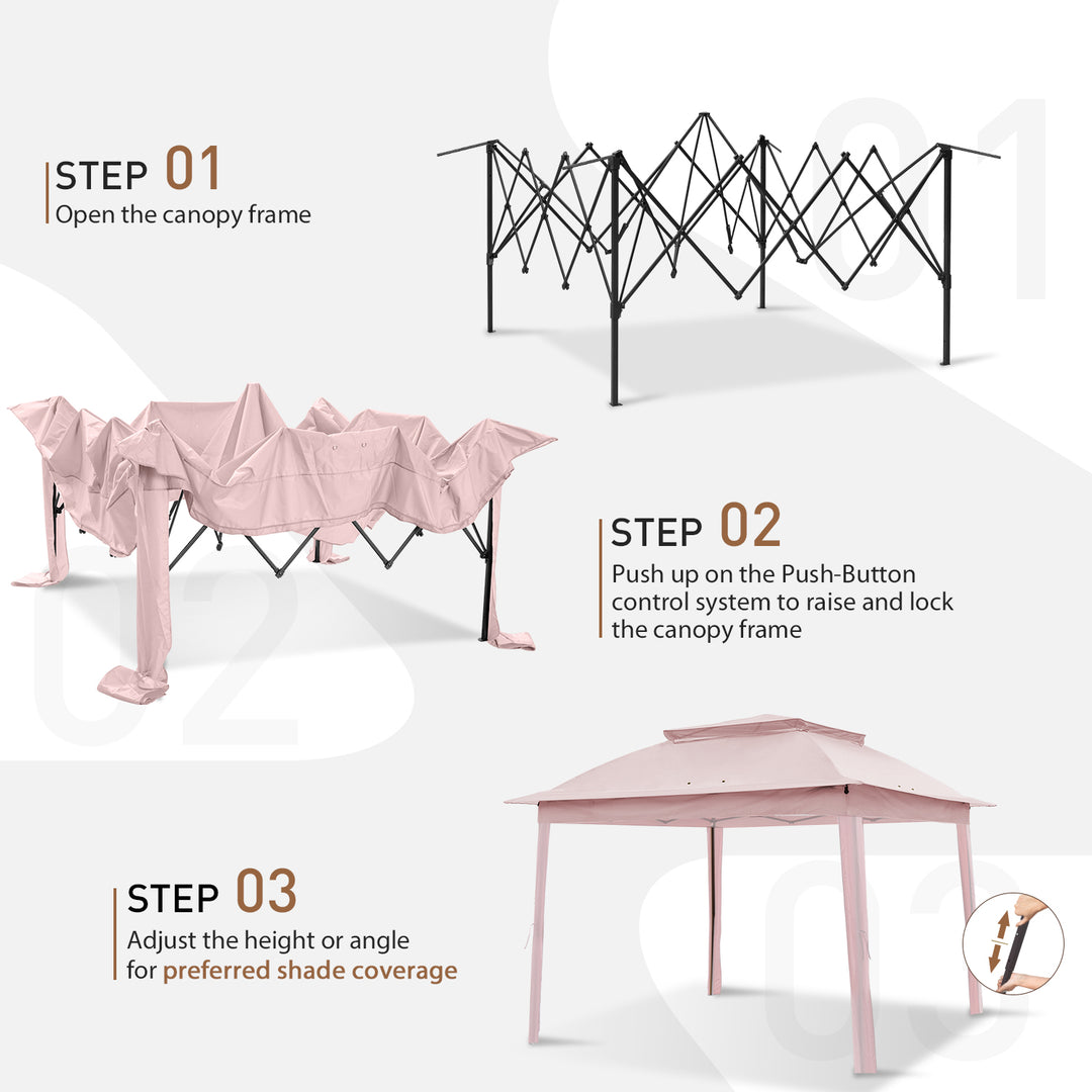COOS BAY 11x11 Pop Up Gazebo with Mesh Netting