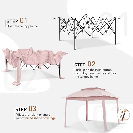 COOS BAY 11x11 Pop Up Gazebo with Mesh Netting