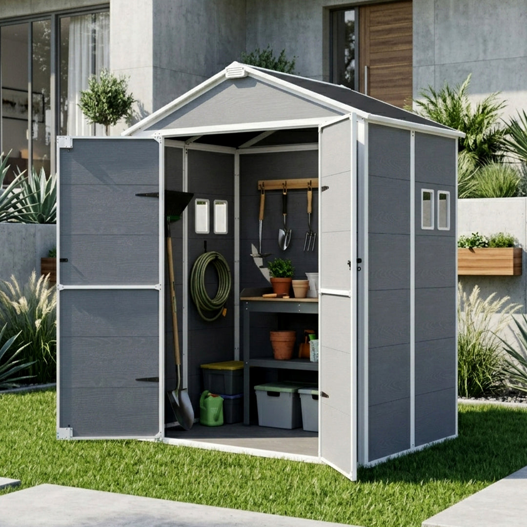 COOS BAY 5x3/6x4/8x6/8x8 Outdoor Storage Shed