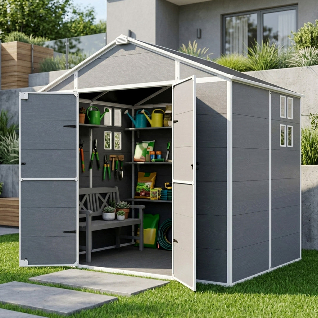COOS BAY 5x3/6x4/8x6/8x8 Outdoor Storage Shed