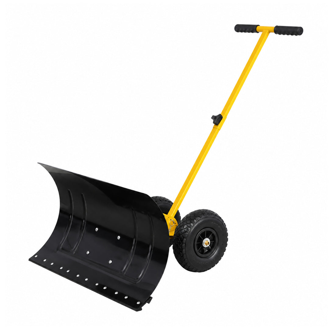 COOS BAY Wheeled Snow Shovel for Driveway