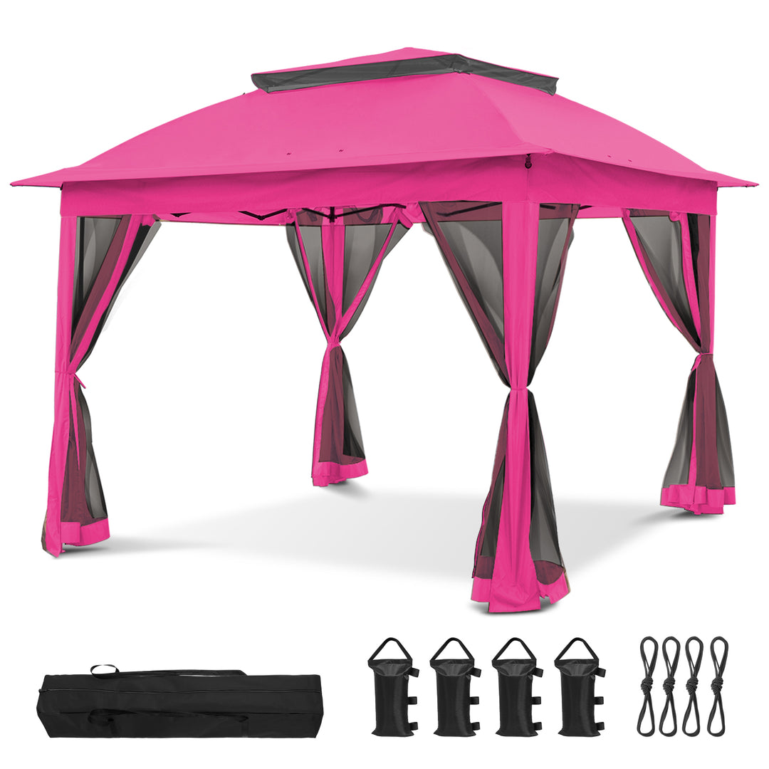 COOS BAY 11x11 Pop Up Gazebo with Mesh Netting
