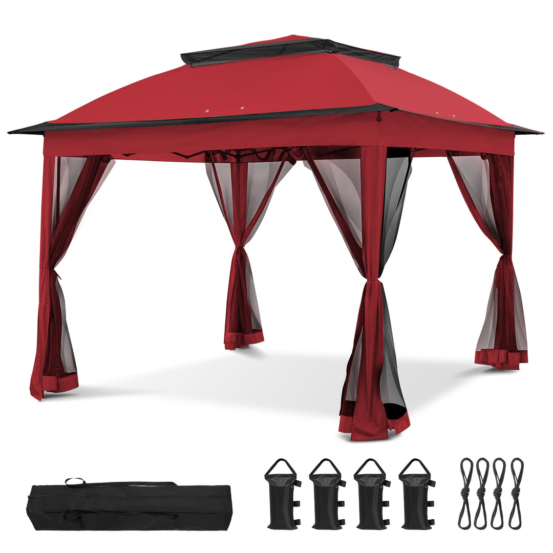 COOS BAY 11x11 Pop Up Gazebo with Mesh Netting