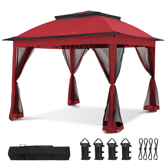 COOS BAY 11x11 Pop Up Gazebo with Mesh Netting