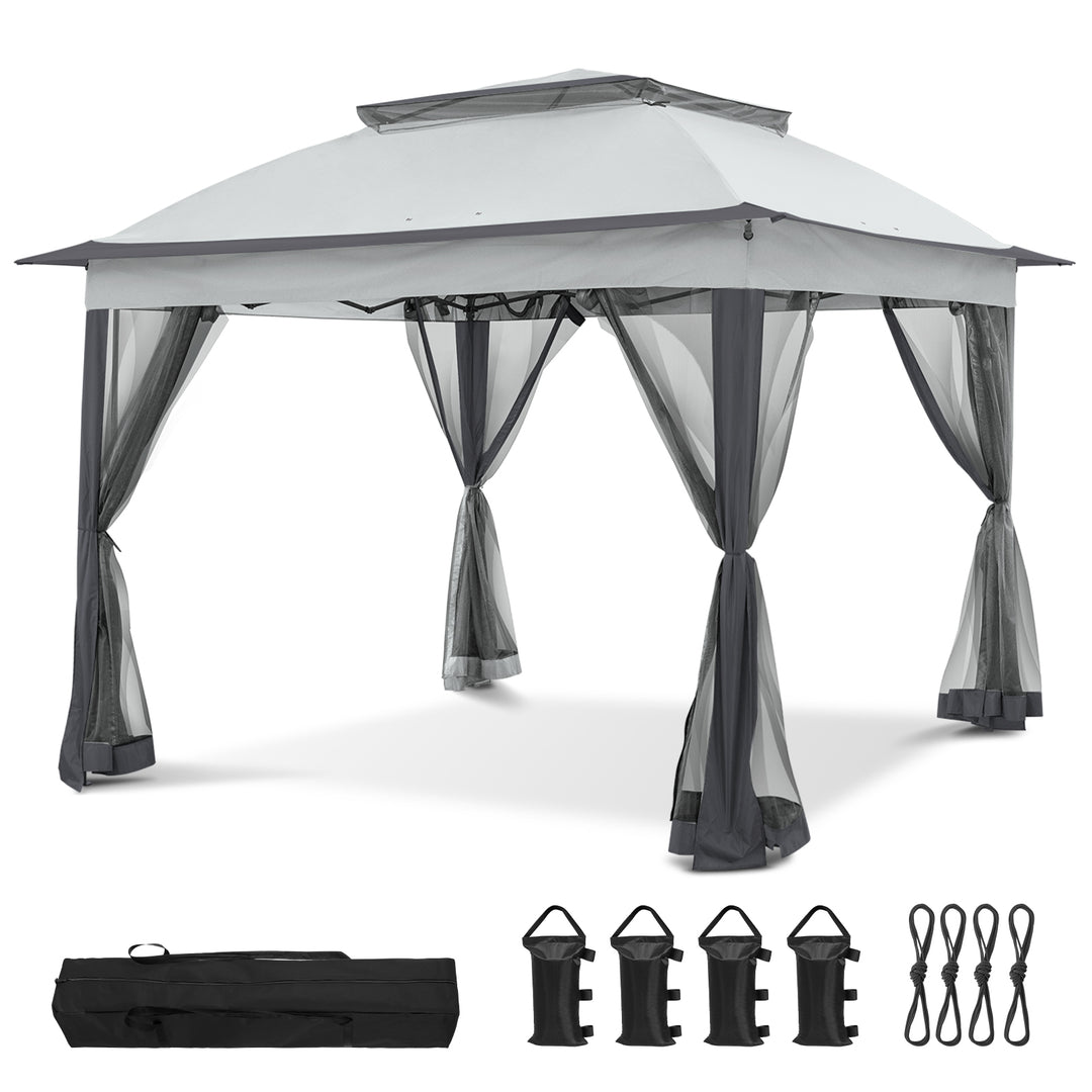COOS BAY 11x11 Pop Up Gazebo with Mesh Netting