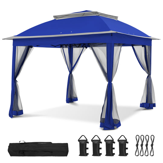 COOS BAY 11x11 Pop Up Gazebo with Mesh Netting