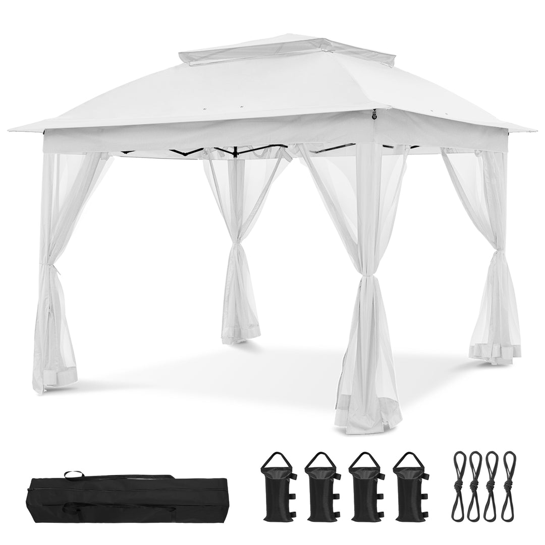 COOS BAY 11x11 Pop Up Gazebo with Mesh Netting