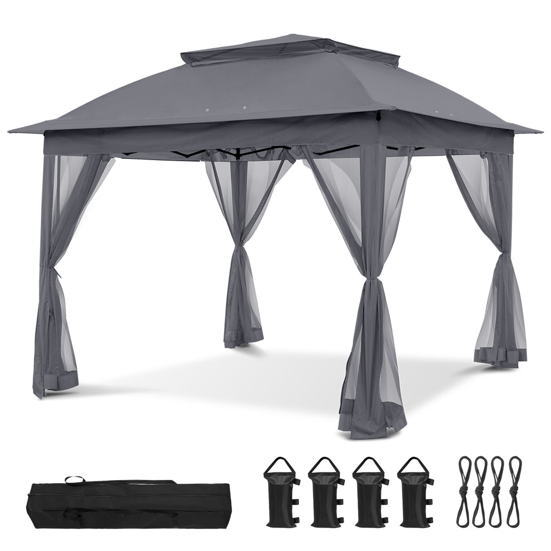 COOS BAY 11x11 Pop Up Gazebo with Mesh Netting