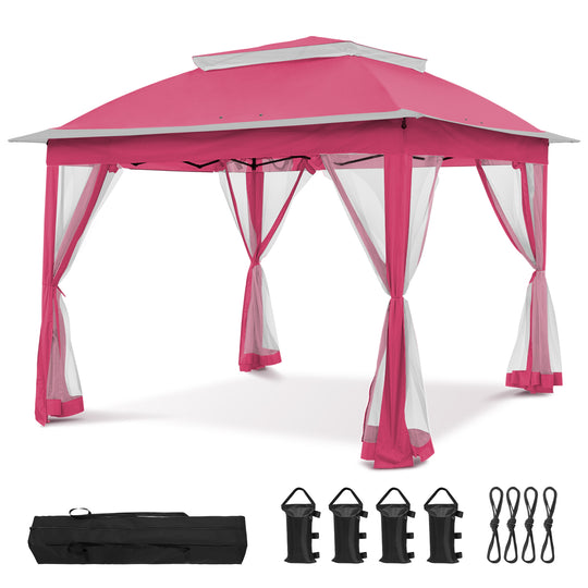 COOS BAY 11x11 Pop Up Gazebo with Mesh Netting