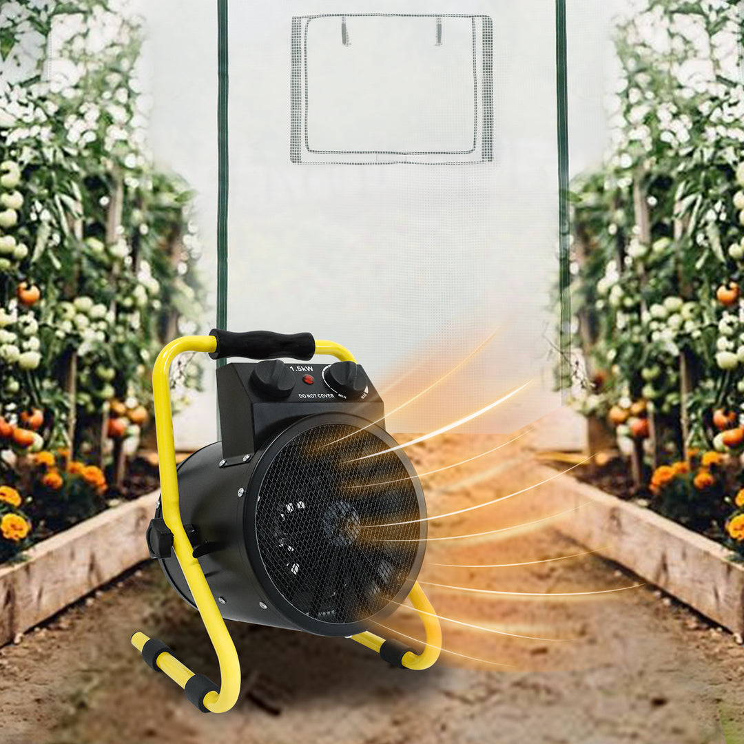 COOS BAY 1500W Radiant Spot Heater, 1/2 Pack, Black