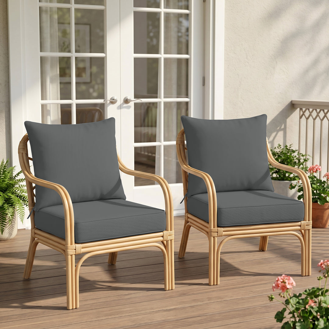COOS BAY Deep Seat Patio Chair Cushions, 4 Pack