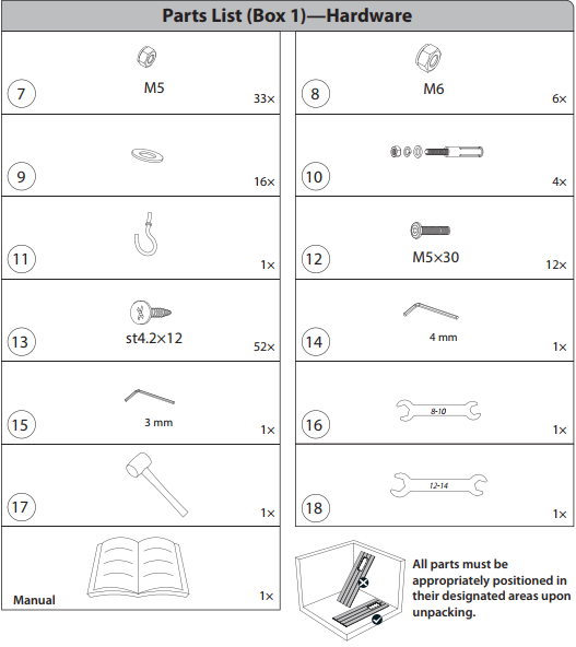 CB-SSP24H-Hardware Kit
