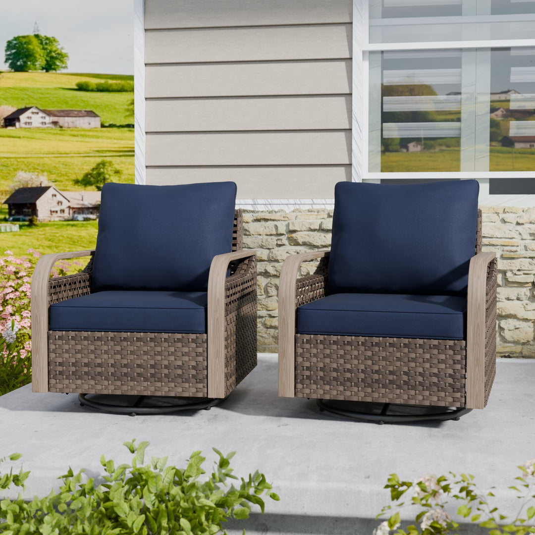 COOS BAY Modern 2 PCS Swivel Rocker Chairs