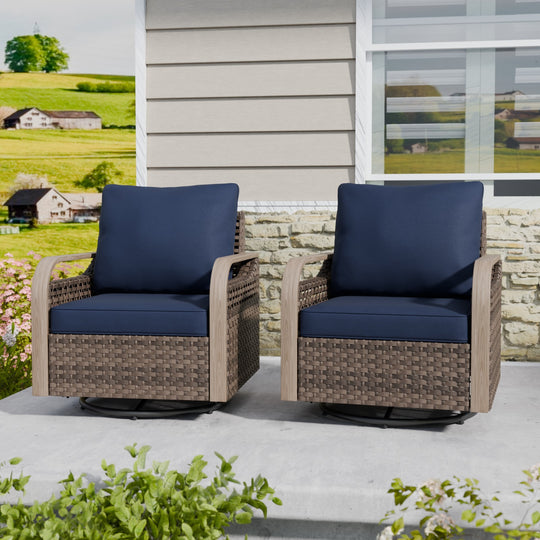 COOS BAY Modern 2 PCS Swivel Rocker Chairs