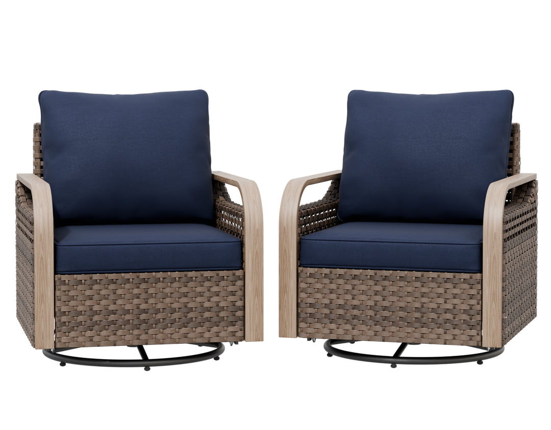 COOS BAY Modern 2 PCS Swivel Rocker Chairs