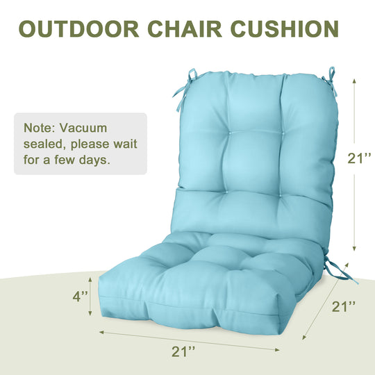 COOS BAY Tufted High Back Chair Cushions, 42x21 Inch, 1 Pack