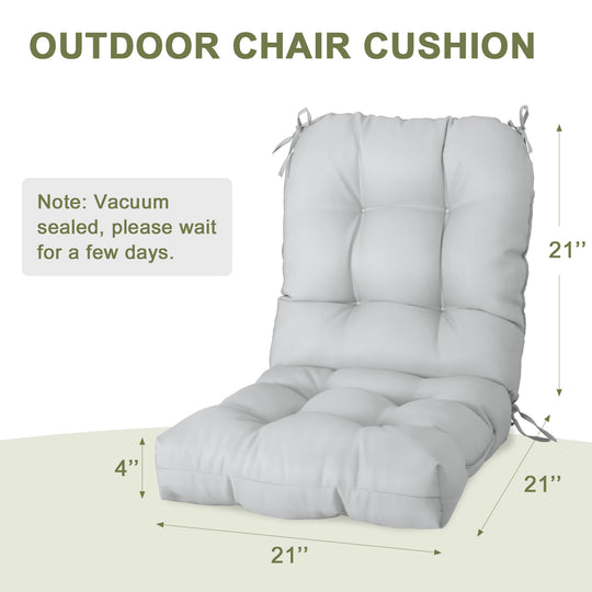 COOS BAY Tufted High Back Chair Cushions, 42x21 Inch, 1 Pack