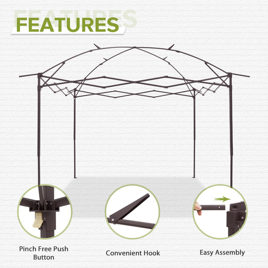 COOS BAY 11x11 Replacement Pop up Gazebo Tent Steel Frame Only