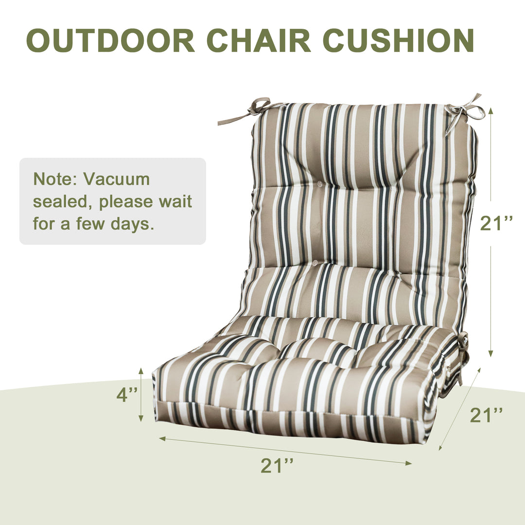 COOS BAY Tufted High Back Chair Cushions, 42x21 Inch, 1 Pack