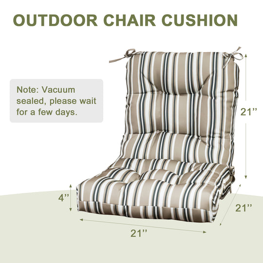 COOS BAY Tufted High Back Chair Cushions, 42x21 Inch, 1 Pack