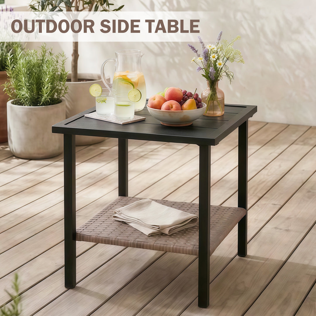 COOS BAY Sunset Haven Outdoor Patio Side Table/Coffee Table