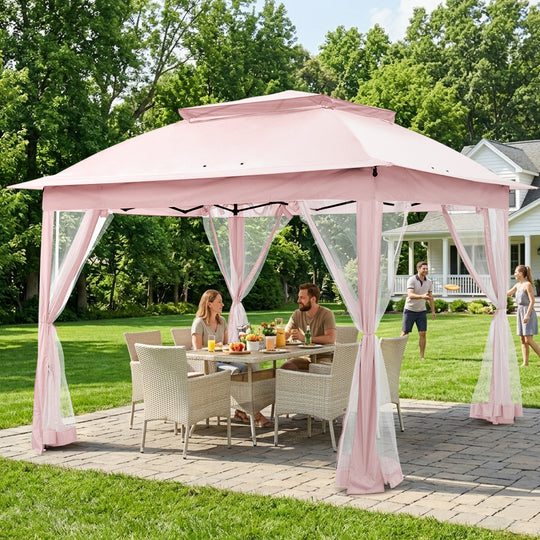 COOS BAY 11x11 Pop Up Gazebo with Mesh Netting