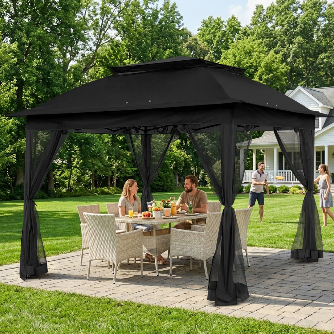 COOS BAY 11x11 Pop Up Gazebo with Mesh Netting
