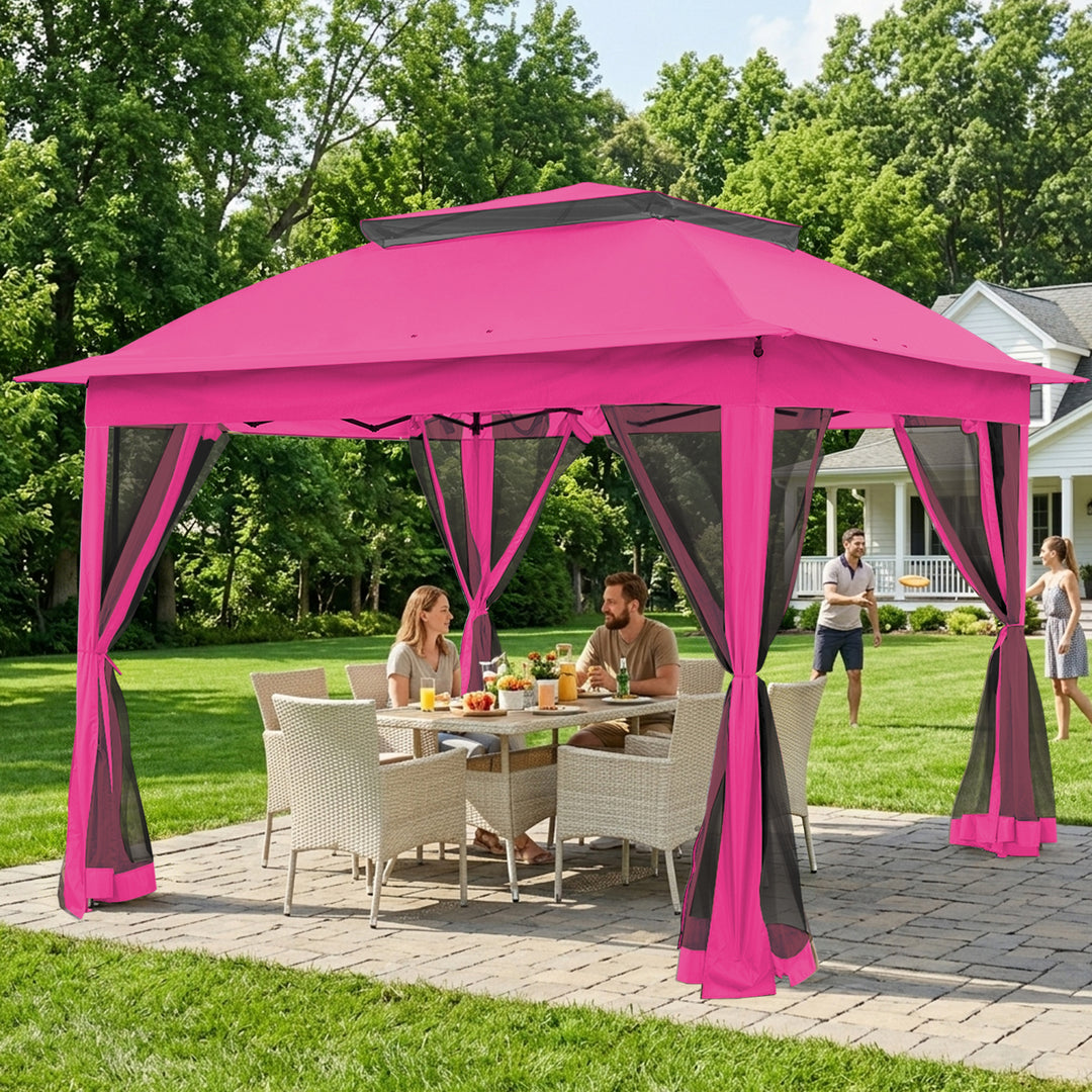 COOS BAY 11x11 Pop Up Gazebo with Mesh Netting