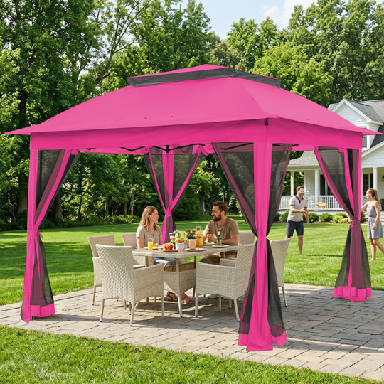 COOS BAY 11x11 Pop Up Gazebo with Mesh Netting