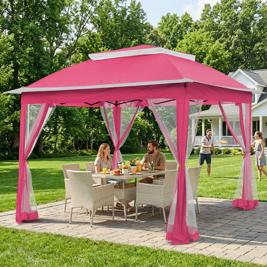 COOS BAY 11x11 Pop Up Gazebo with Mesh Netting