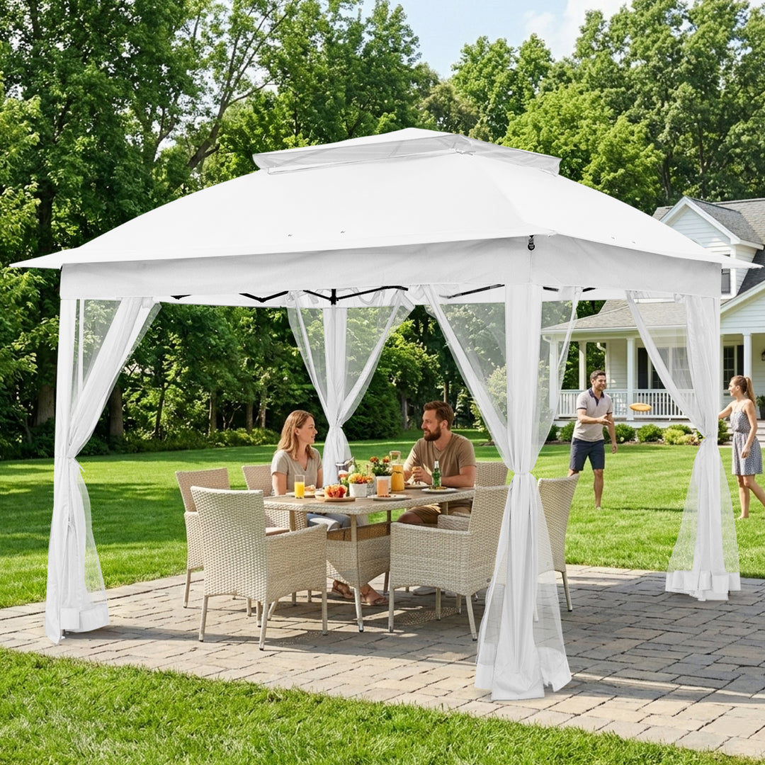 COOS BAY 11x11 Pop Up Gazebo with Mesh Netting