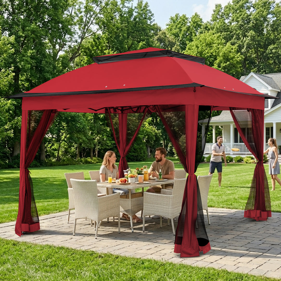 COOS BAY 11x11 Pop Up Gazebo with Mesh Netting