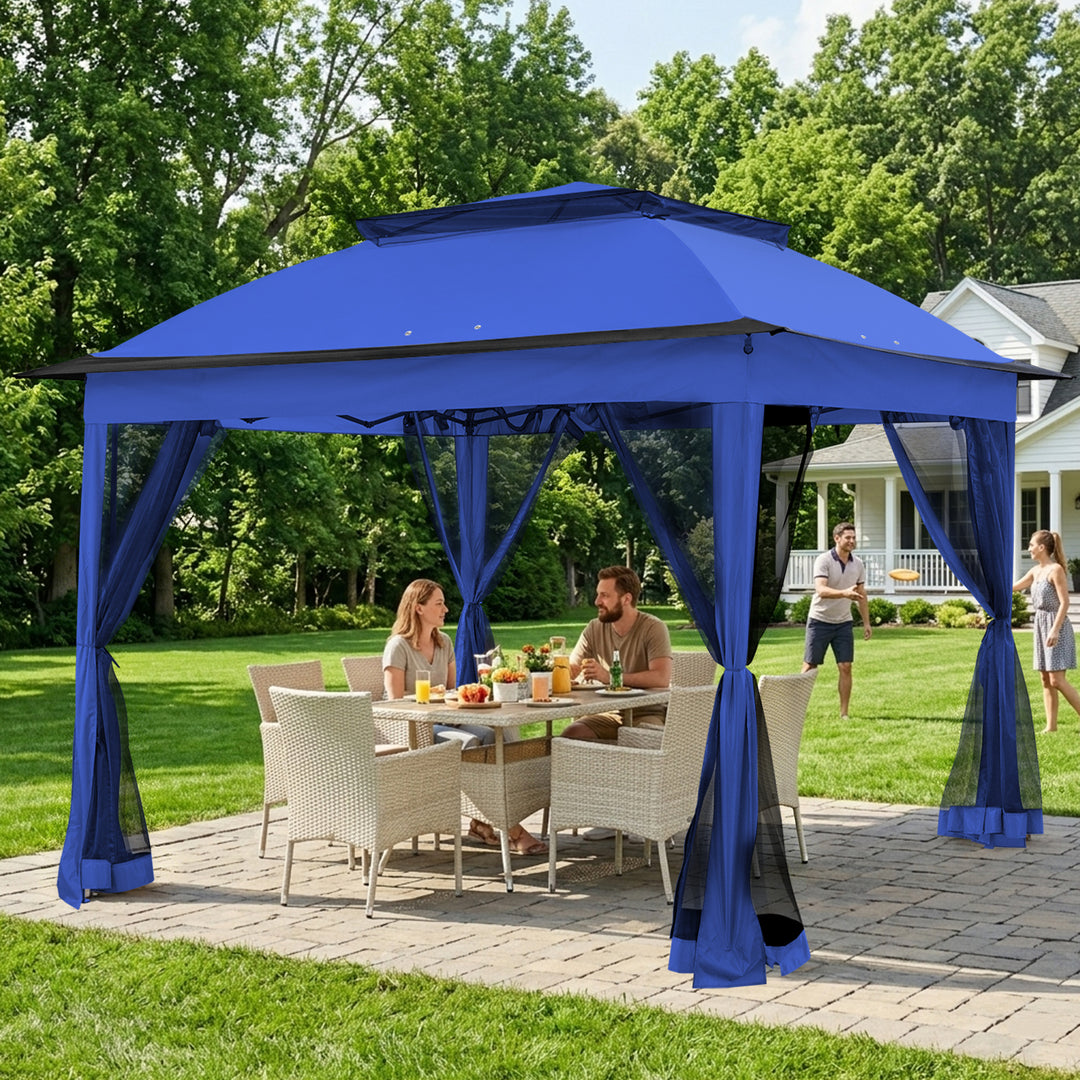 COOS BAY 11x11 Pop Up Gazebo with Mesh Netting