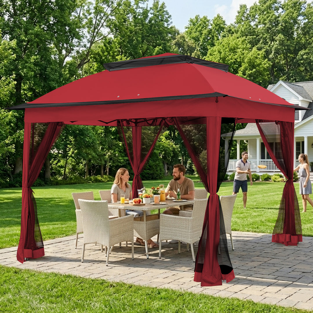 COOS BAY 11x11 Pop Up Gazebo with Mesh Netting