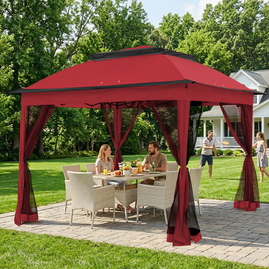 COOS BAY 11x11 Pop Up Gazebo with Mesh Netting