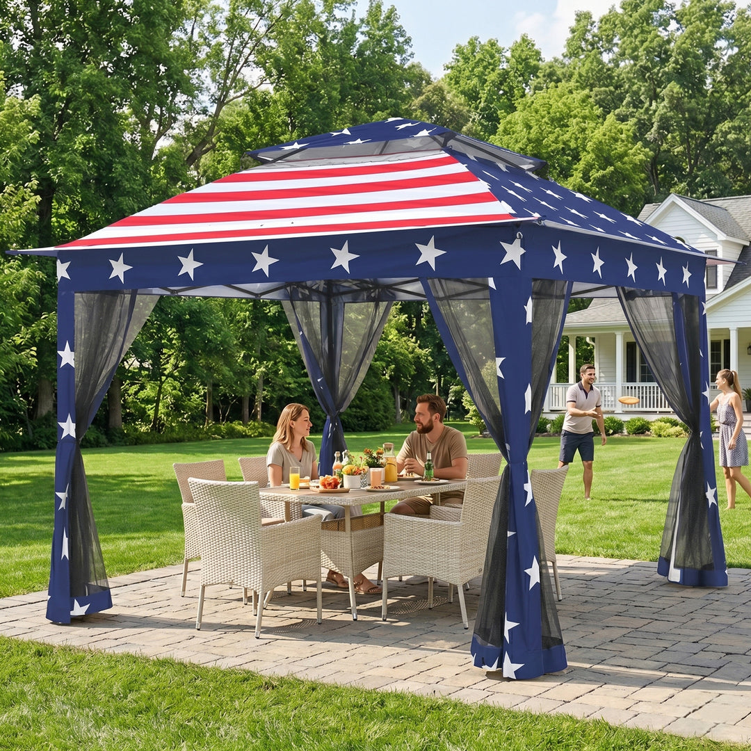 COOS BAY 11x11 Pop Up Gazebo with Mesh Netting