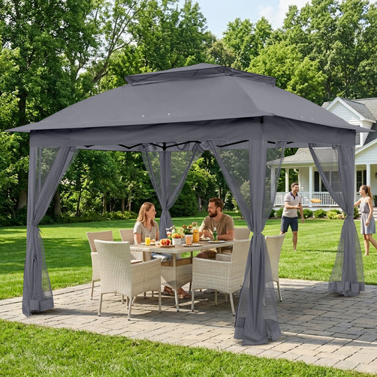 COOS BAY 11x11 Pop Up Gazebo with Mesh Netting