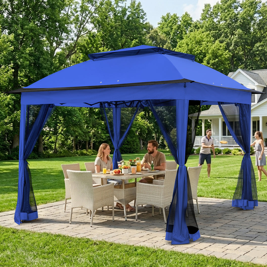 COOS BAY 11x11 Pop Up Gazebo with Mesh Netting