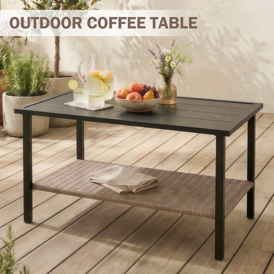 COOS BAY Sunset Haven Outdoor Patio Side Table/Coffee Table