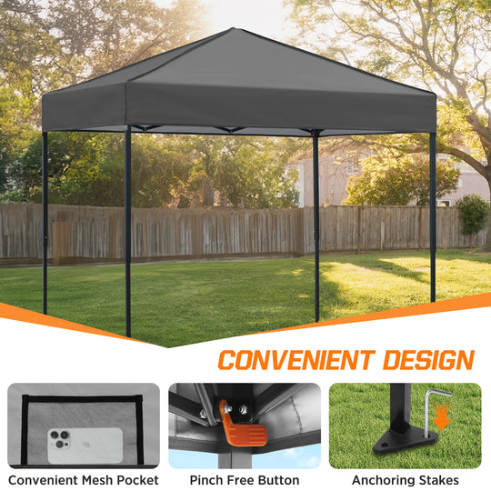 COOS BAY Pop Up Canopy Tent 6x4